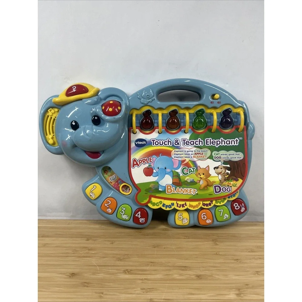 VTech Touch & Teach Elephant Electronic‎ Interactive Toy Educational TESTED